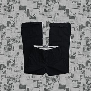 GAP Black Pin-Striped Dress Pants With Bell Bottoms